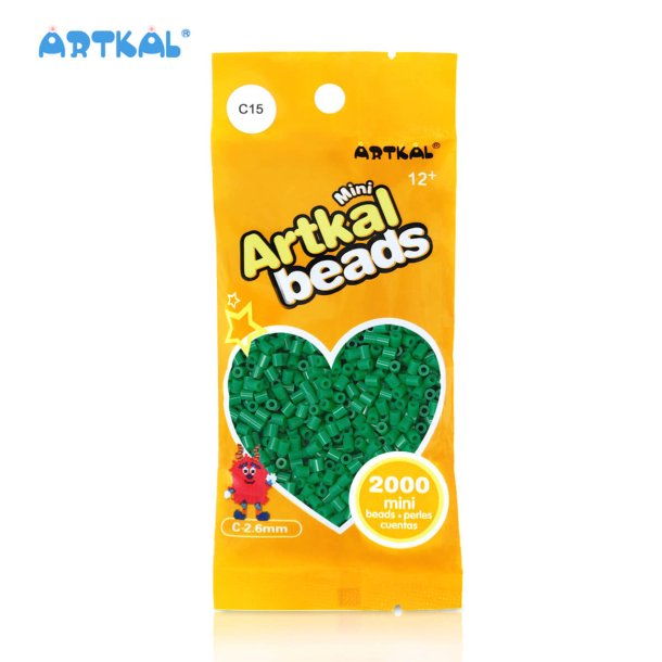 Artkal Mini Beads, 2000 stk, C15 Green Tea