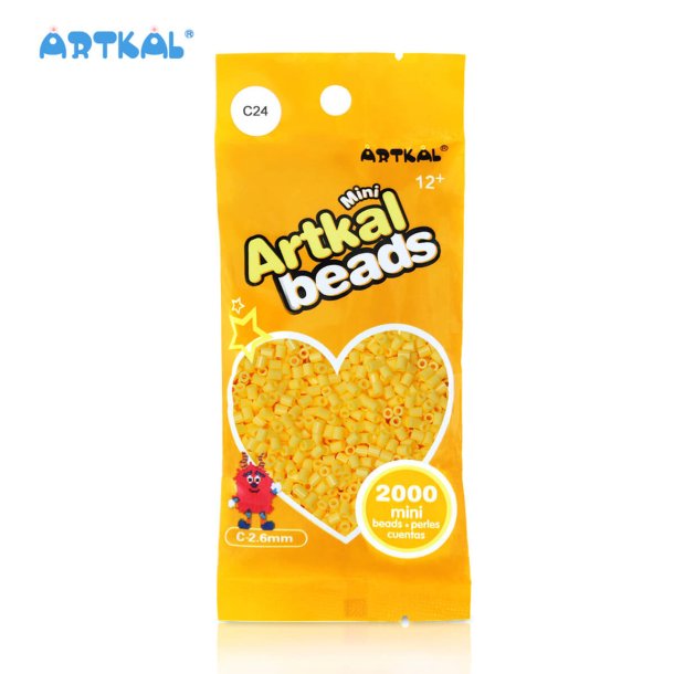 Artkal Mini Beads, 2000 stk, C24 Beeswax 