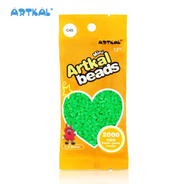Artkal Mini Beads, 2000 stk, C45 Spring Green
