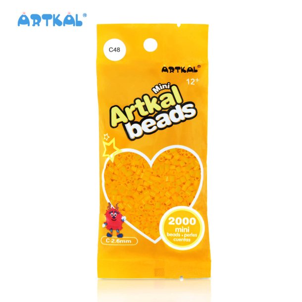 Artkal Mini Beads, 2000 stk, C48 Corn 