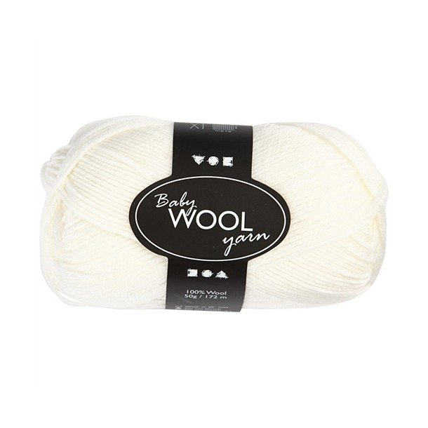 Baby Wool Yarn Hvid 41338