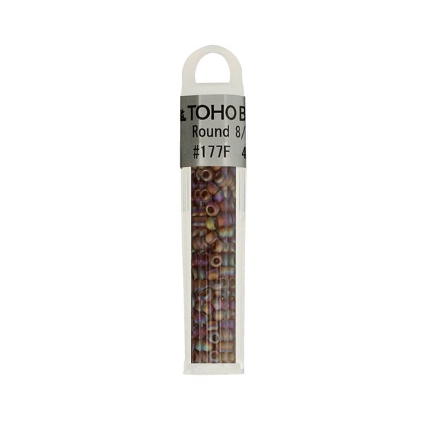 Toho perler, 8/0, Smoky Topaz Rainbow Matte #177F