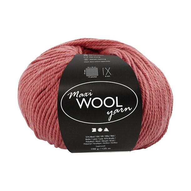 Maxi Wool Yarn Mrk Rosa 447405
