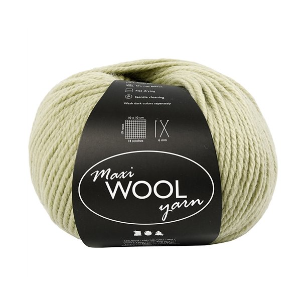 Maxi Wool Yarn Lysegrn 447414