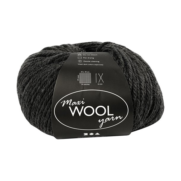 Maxi Wool Yarn Mrkegr Melange 447419